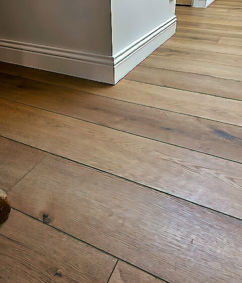 Pose du parquet type vinyl avec suivi de chantier secteur de Quéven