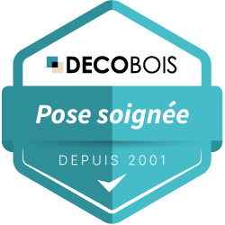 Badge Décobois Pose soignée depuis 2001