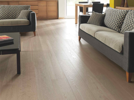 Parquet lames larges Lamett New-York Natural White - Décobois
